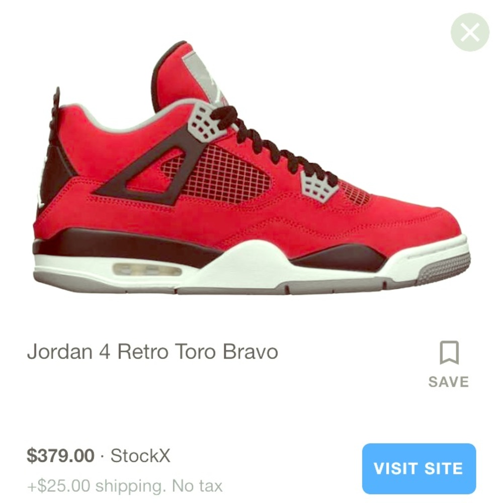 Jordan Retro 4 Toro Bravo